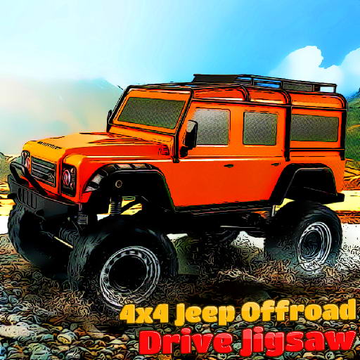 4x4 jeep offroad drive jigsaw