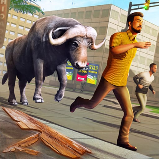 angry bull attack wild hunt simulator