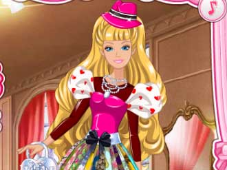 barbies valentines patchwork dress