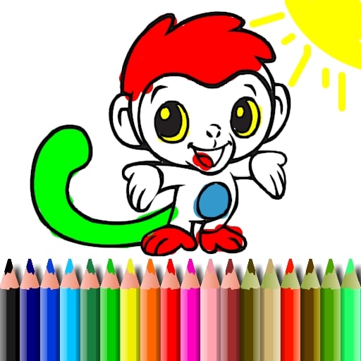 bts monkey coloring