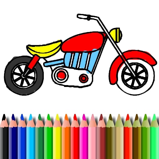 bts motorbike coloring