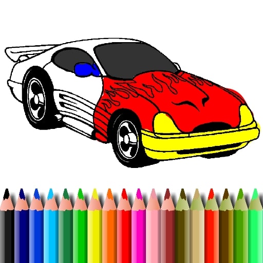 bts muscle car coloring