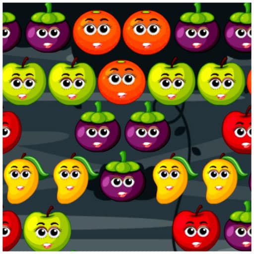 bubble shooter fruits