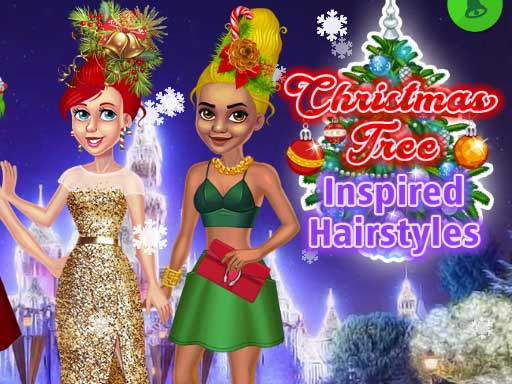 christmas tree inspired hairstyles