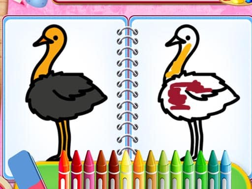 coloring birds game