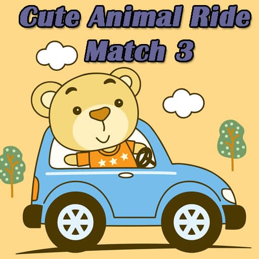 cute animal ride match 3