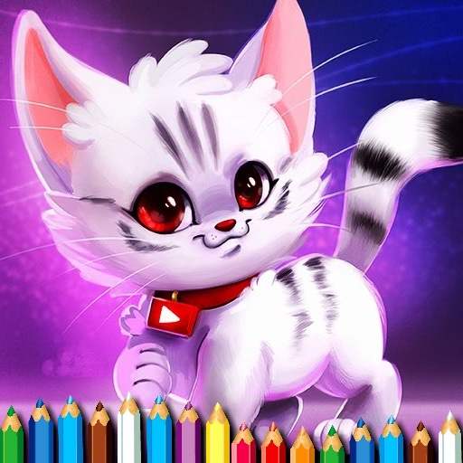 cute kitty coloring