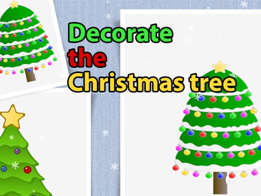 decorate the christmas tree for kids