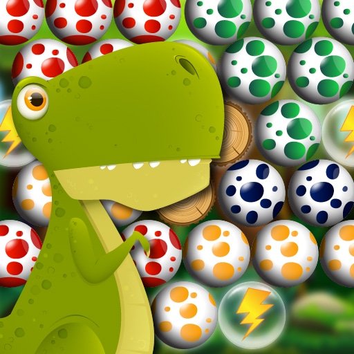 egg shooter bubble dinosaur