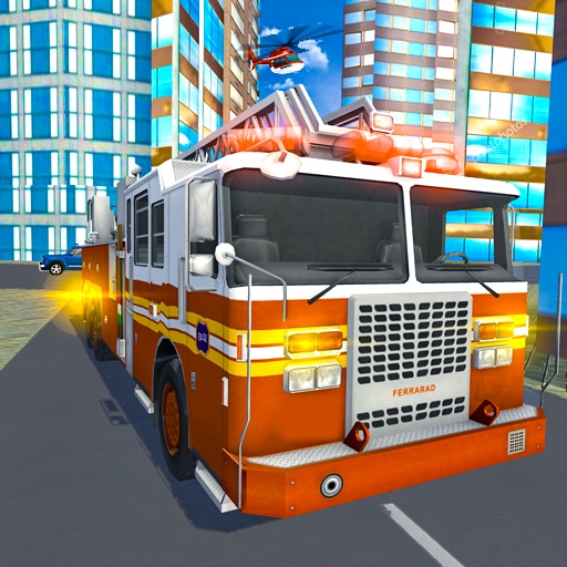 fire city truck rescue driving simulator