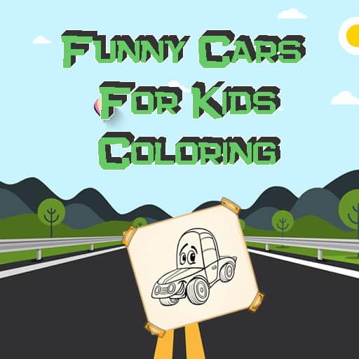 funny cars for kids coloring