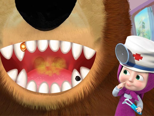 girl and the bear dentist game