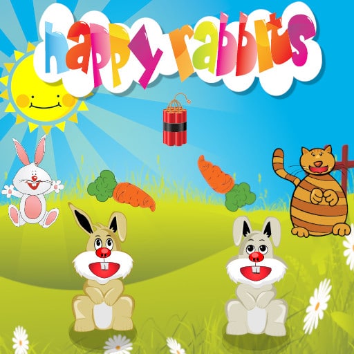 happy rabbits