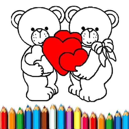 happy valentines day coloring