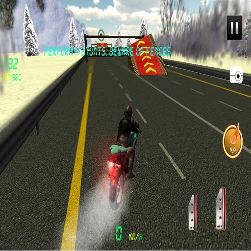 highway speedy bike racer highway stunt bike rider