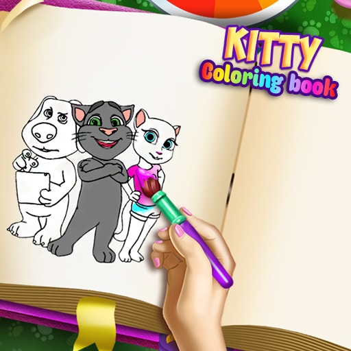 kitty coloring book