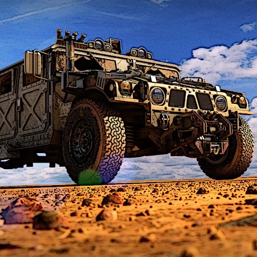 military transport vehicle