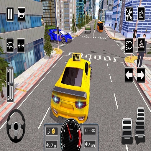 modern city taxi car simulator