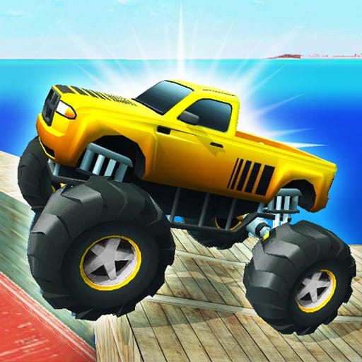 monster truck port stunt