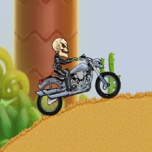 motor bike hill racing 2d