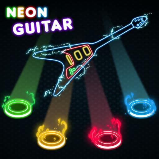 neon guitar