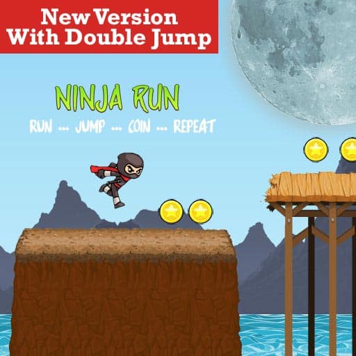 ninja run game with double jump