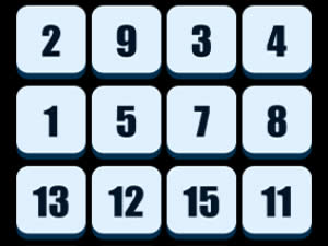 numbers sliding puzzle