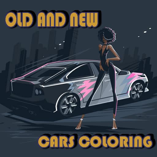 old and new cars coloring