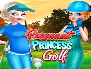 pregnant princess golfs