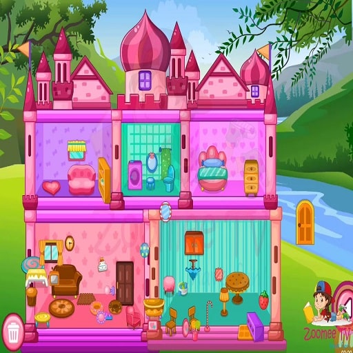 princess baby doll house cleanup game