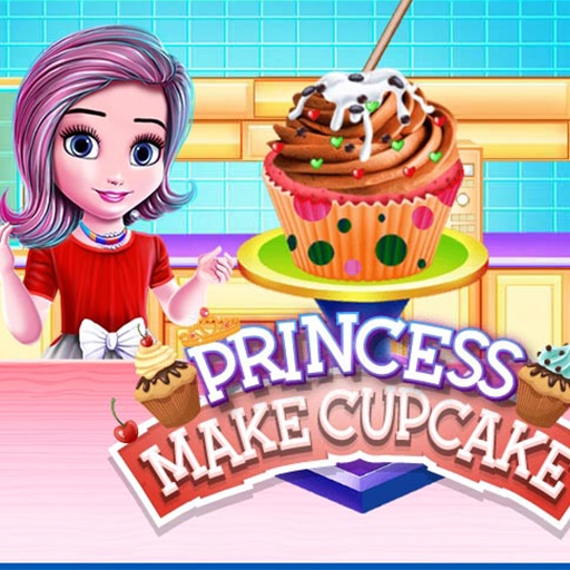 princess make cup cake