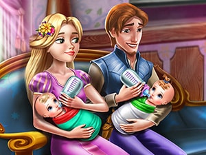 rapunzel twins family day