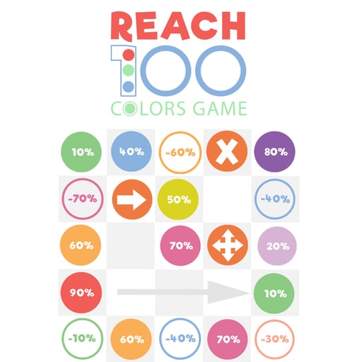 reach 100 colors game