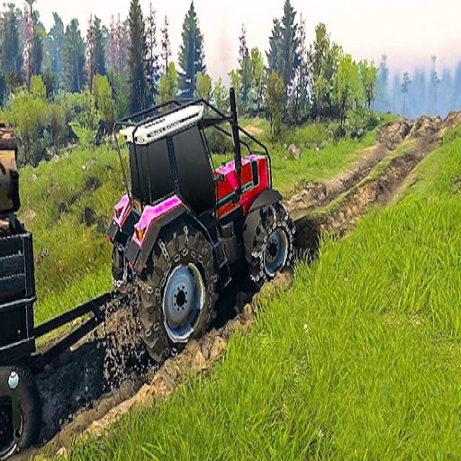 real chain tractor towing train simulator