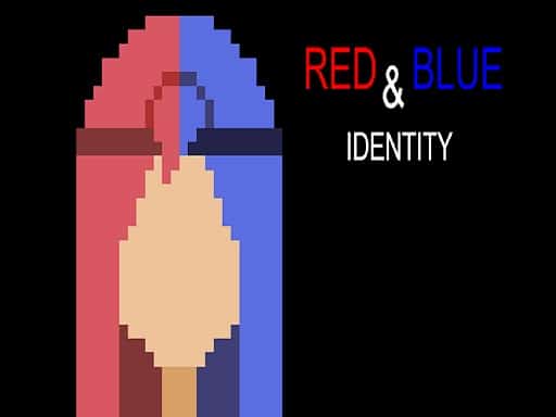 red and blue identity