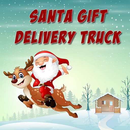 santa gift delivery truck