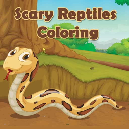 scary reptiles coloring