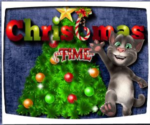 talking tom christmas time