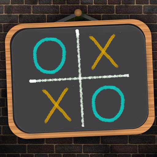 tic tac toe blackboard