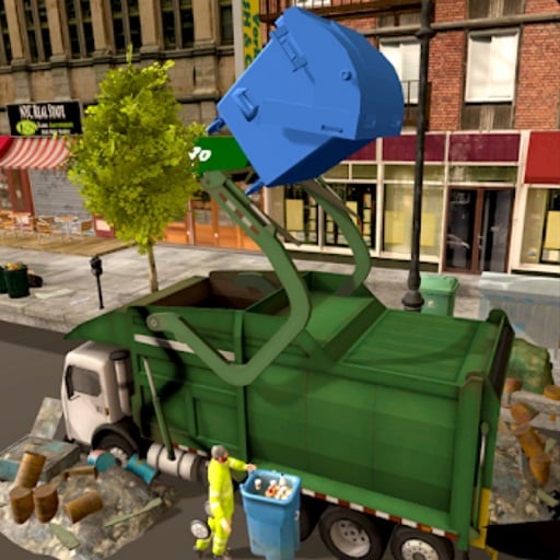 town clean garbage truck