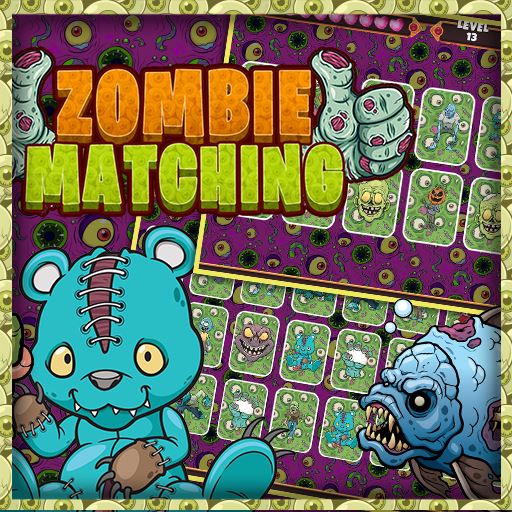 zombie card games matching card